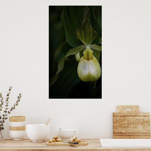 Gelber Slipper 2 Print Poster (Küche)