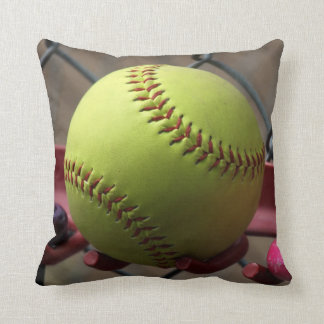 Gelber Softball-Feld-Ball Kissen