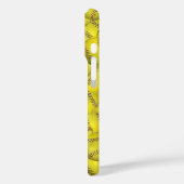 Gelber Softball-Hintergrund Case-Mate iPhone Hülle (Rückseite / Links)