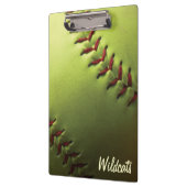 Gelber Softball Klemmbrett (Links)