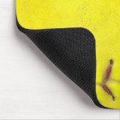 Gelber Softball Mousepad (Ecke)