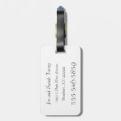 Gelber Softball-multi Tapete Gepäckanhänger (Rückseite vertikal)