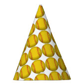 Gelber Softball Partyhütchen (Rechts)