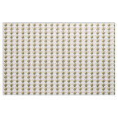 Gelber Softball-Stern-Punkt Stoff (Fat Quarter (45,7 x 55,9 cm))