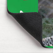 Gelber Softball-Trainer Mousepad (Ecke)