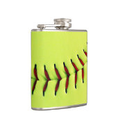 Gelber Softballball Flachmann (Rechts)