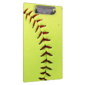 Gelber Softballball Klemmbrett (Rechts)