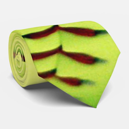 Gelber Softballball Krawatte (Gerollt)