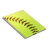 Gelber Softballball Notizblock (Rechte Seite)