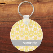 Gelber Sonnenaufgang Schlüsselanhänger (Vorderseite)