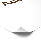 Gelber Sonnenblumengarten mit Foto-Text-Bezeichnun Poster (Ecke)