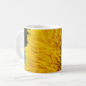 Gelber Sonnenblumenkaffee Kaffeetasse (Vorderseite Links)