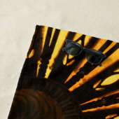 Gelber Sonnenbrand Strandtuch (Beispiel)