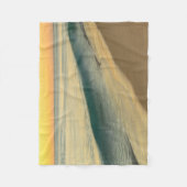 Gelber Sonnenuntergang am Strand Akrylus Artwork | Fleecedecke (Vorderseite)