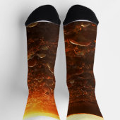 Gelber Sonnenuntergang Socken (Oben)