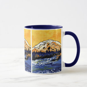 Gelber Sonnenuntergang Tasse