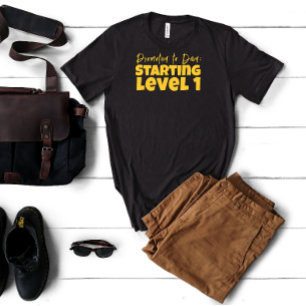 Gelber Spaß des ersten Vaters T-Shirt