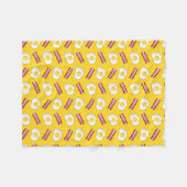 Gelber Speck und Eier Fleecedecke (Vorderseite (Horizontal))