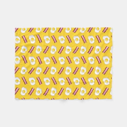 Gelber Speck und Eier Fleecedecke (Vorderseite (Horizontal))