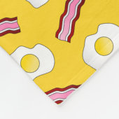Gelber Speck und Eier Fleecedecke (Ecke)