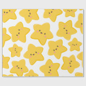 Gelber Star Geschenkpapier (Flach)