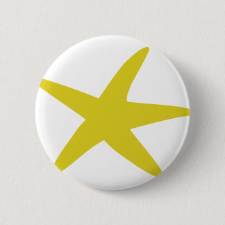 gelber Starfishstern Button