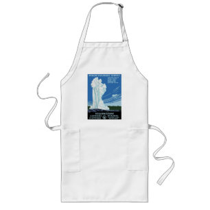 Gelber Steinpark - alter zuverlässiger Geysir Lange Schürze