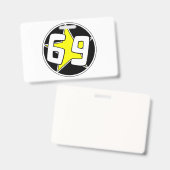 Gelber Stern 69 Ausweis (Vorder- & Rückseite)