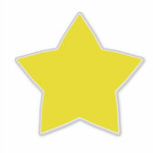 Gelber Stern Aufkleber (Vorderseite)