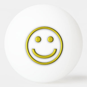 Gelber Stern-Klingeln Pong Ball des Gesichts-eins Tischtennisball
