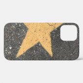 Gelber sternbedruckter Bürgersteig Case-Mate iPhone Hülle (Rückseite (Horizontal))
