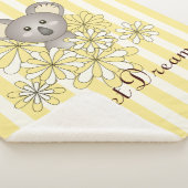Gelber Streifen Niedlich Baby Koala Kinder Sherpadecke (3/4)