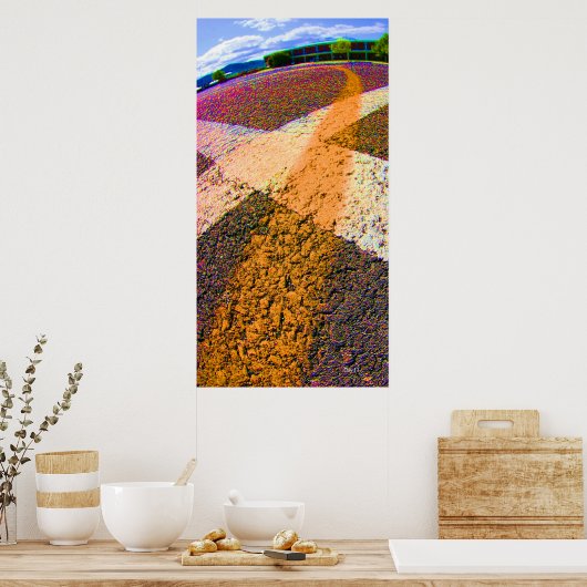 Gelber Streifen Poster (Küche)