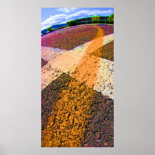 Gelber Streifen Poster (Vorne)