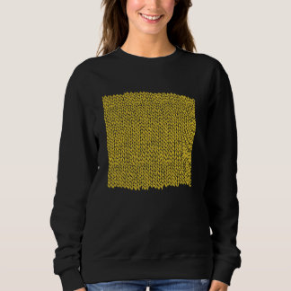 Gelber Strick, gelb grau, ohne Emeline Sweatshirt