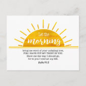 Gelber Sun-Psalm Postkarte (Vorderseite)