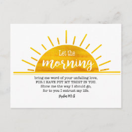 Gelber Sun-Psalm Postkarte