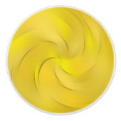 Gelber Swirl Keramikknauf (Vorderseite)