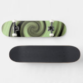 Gelber Swirl Skateboard (Horizontal)