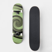 Gelber Swirl Skateboard (Vorderseite)