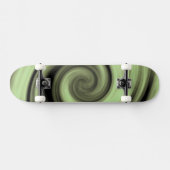 Gelber Swirl Skateboard (Horizontal)
