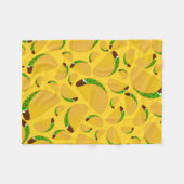 Gelber Tacos Fleecedecke (Vorderseite (Horizontal))