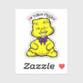 Gelber Tag Aufkleber (Blatt)