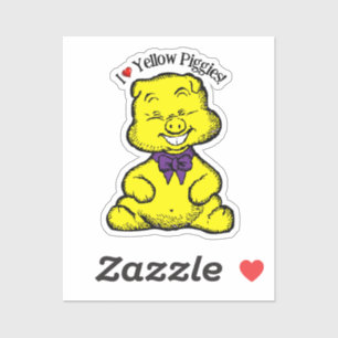 Gelber Tag Aufkleber