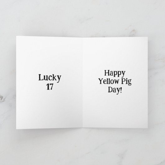 Gelber Tag Karte (Innenseite)