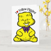 Gelber Tag Karte (Gelbe Blume)