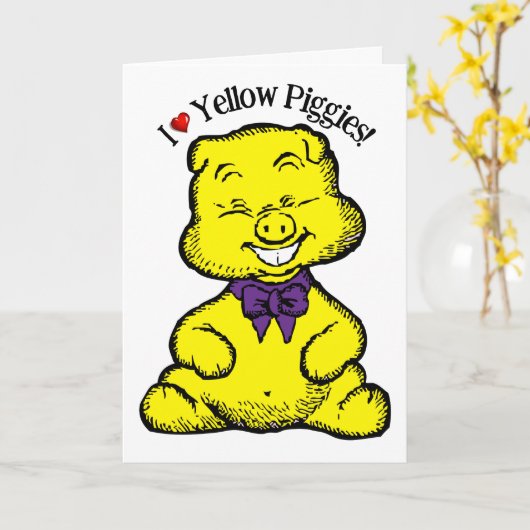 Gelber Tag Karte (Gelbe Blume)