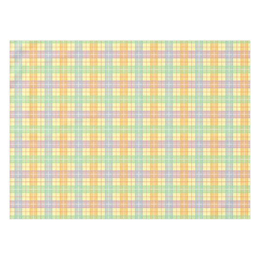 Gelber Tartan Kariert Tischdecke (Vorderseite (Horizontal))