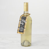 Gelber Tartan-karierte Stechpalme ziemlich Flaschenanhänger (Angewinkelt)