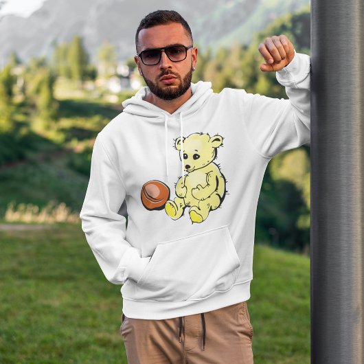 Gelber Teddybär Hoodie